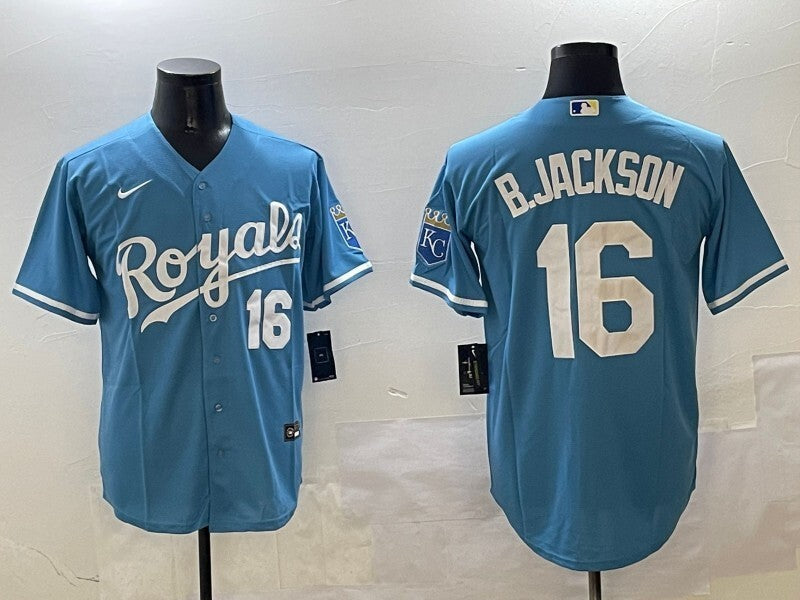 Kansas City Royals #16 Bo Jackson Royals Fan Edition Baseball Jersey baseball jersey product view 1