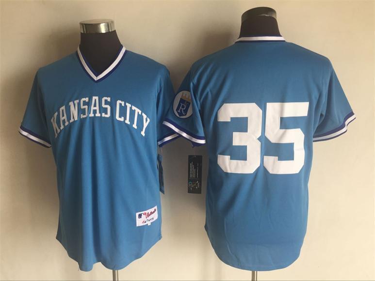 Kansas City Royals #35 Style 1 Baseball Jersey baseball jersey product view 1