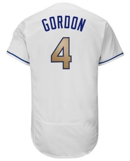 Kansas City Royals #4 Style 1 Baseball Jersey baseball jersey product view 1
