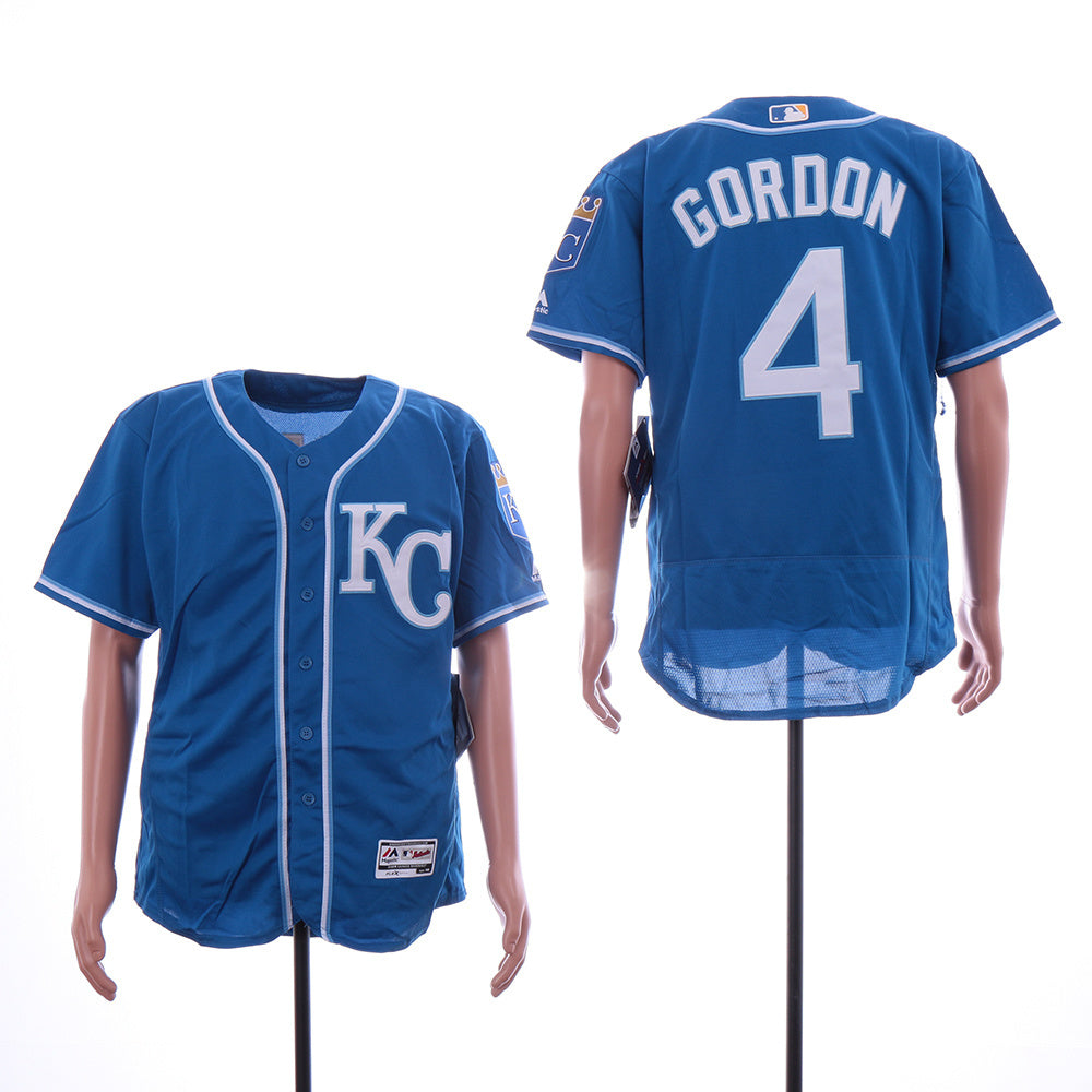 Kansas City Royals #4 Style 4 Baseball Jersey baseball jersey product view 1