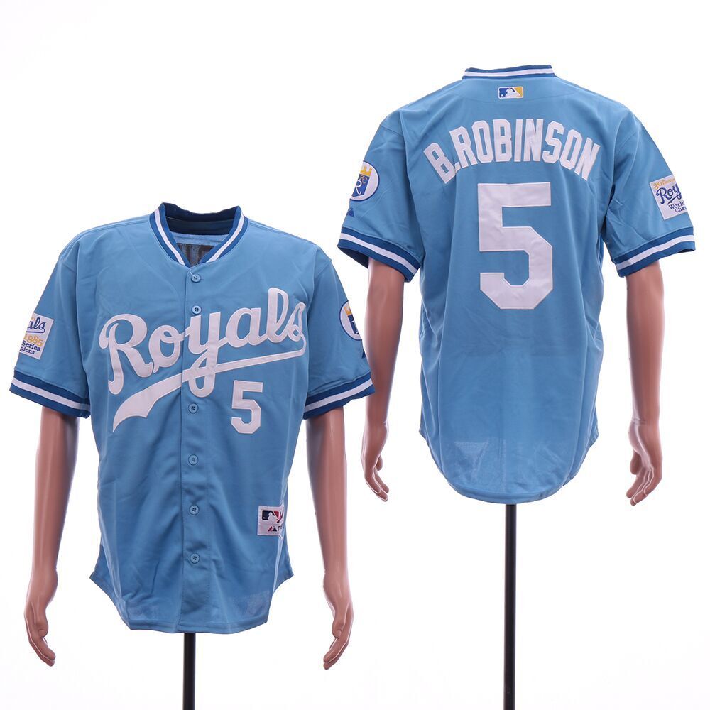 Kansas City Royals #5 George B.robinson Baseball Jersey baseball jersey product view 1