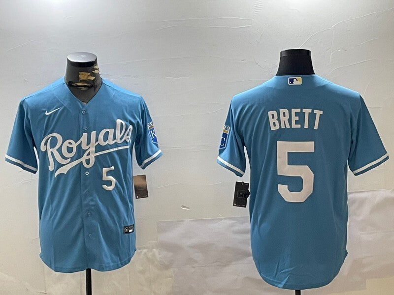 Kansas City Royals #5 George Brett Fan Edition Style 3 Baseball Jersey baseball jersey product view 1