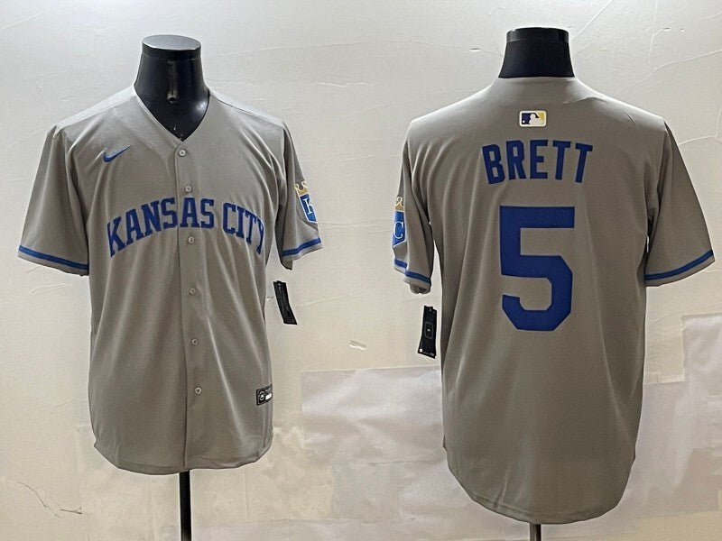 Kansas City Royals #5 George Brett Royals Adult Baseball Jersey baseball jersey product view 1