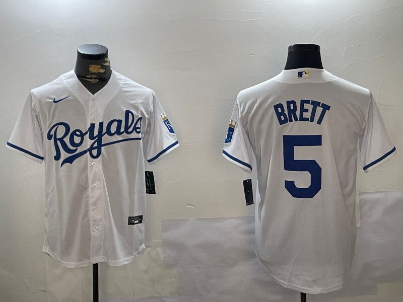 Kansas City Royals #5 George Brett Royals Fan Edition Style 1 Baseball Jersey baseball jersey product view 1