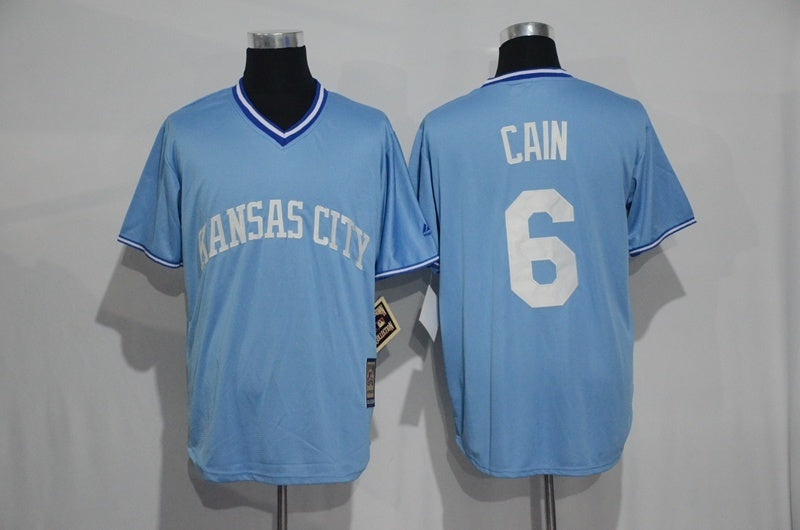 Kansas City Royals #6 Style 2 Baseball Jersey baseball jersey product view 1