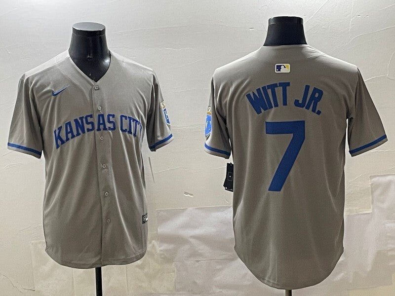 Kansas City Royals #7 Bobby Witt Jr. Royals Adult Style 2 Baseball Jersey baseball jersey product view 1