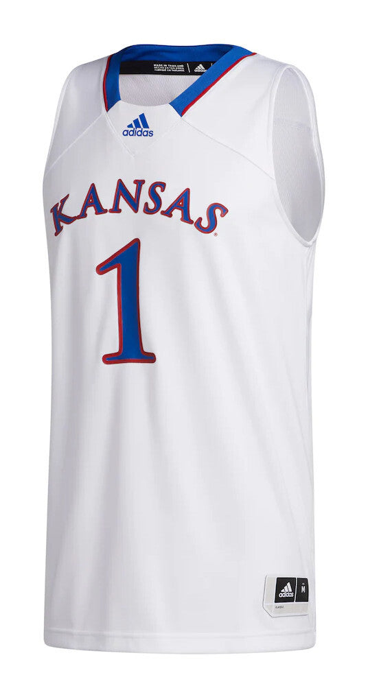 Kansas Jayhawks 2021-22 Home Style 2 College Football Jersey football jersey product view 1