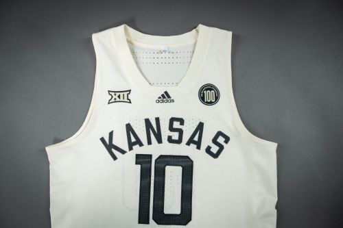 Kansas Jayhawks 2022-23 Throwback Style 3 College Football Jersey football jersey product view 1
