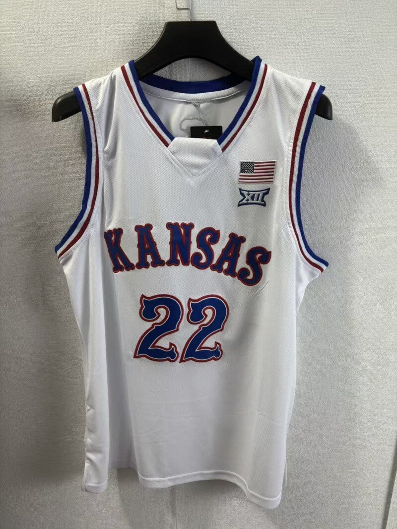 Kansas Jayhawks #22 Darryn Peterson 22 # Style 4 College Football Jersey football jersey product view 1