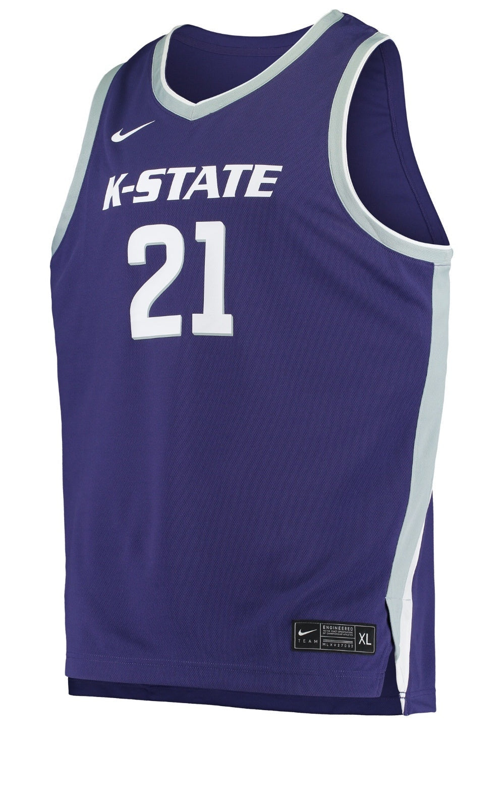 Kansas State Wildcats 2021-22 Away Style 2 College Football Jersey football jersey product view 1