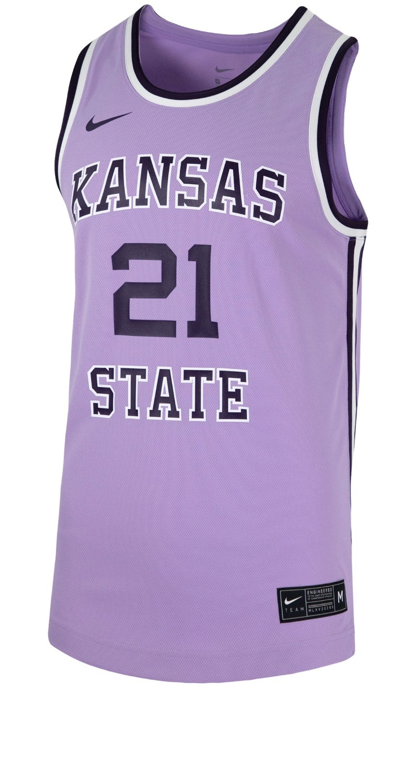 Kansas State Wildcats 2021-22 Throwback Away Style 2 College Football Jersey football jersey product view 1