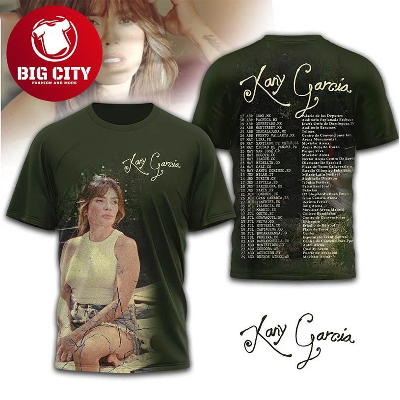 Kany Garcia 2026 Tour Vintage Latin Pop Concert Dates Fan Two Sided Shirt Unisex T-shirt, Sweatshirt, Hoodie, Long Sleeve Tee - T-Shirt, Sweatshirt, Hoodie