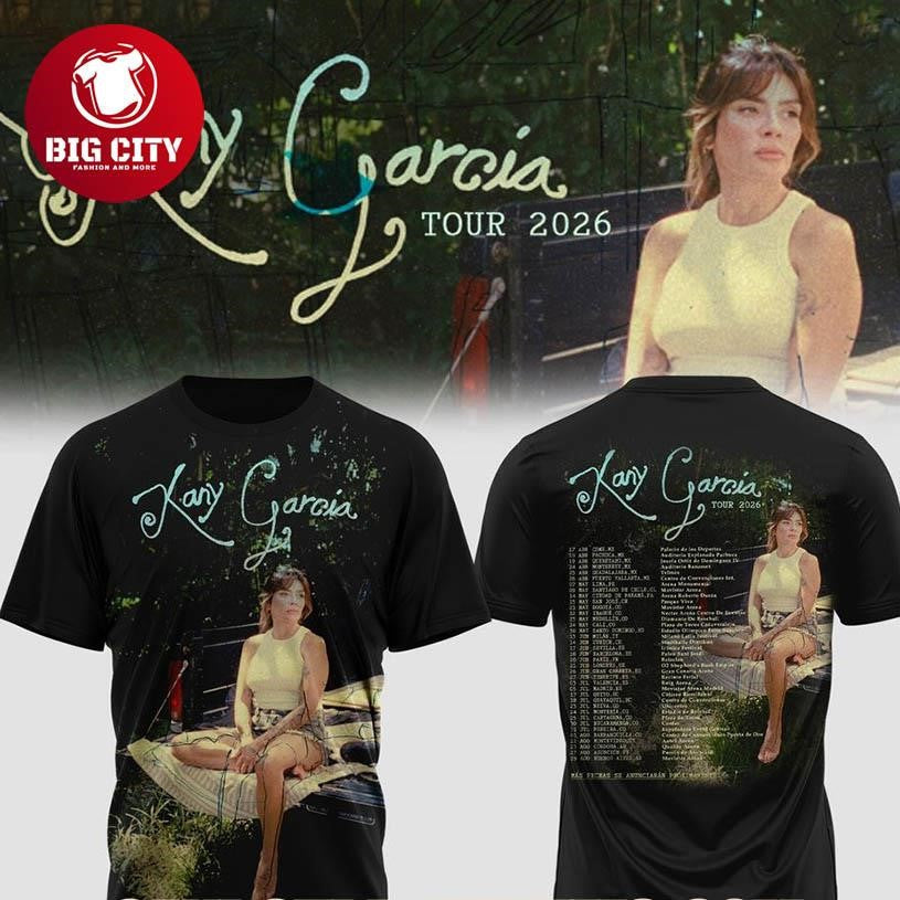 Kany Garca US &amp; UK Tour 2026 Two Sided Shirt Unisex T-shirt, Sweatshirt, Hoodie, Long Sleeve Tee - T-Shirt, Sweatshirt, Hoodie