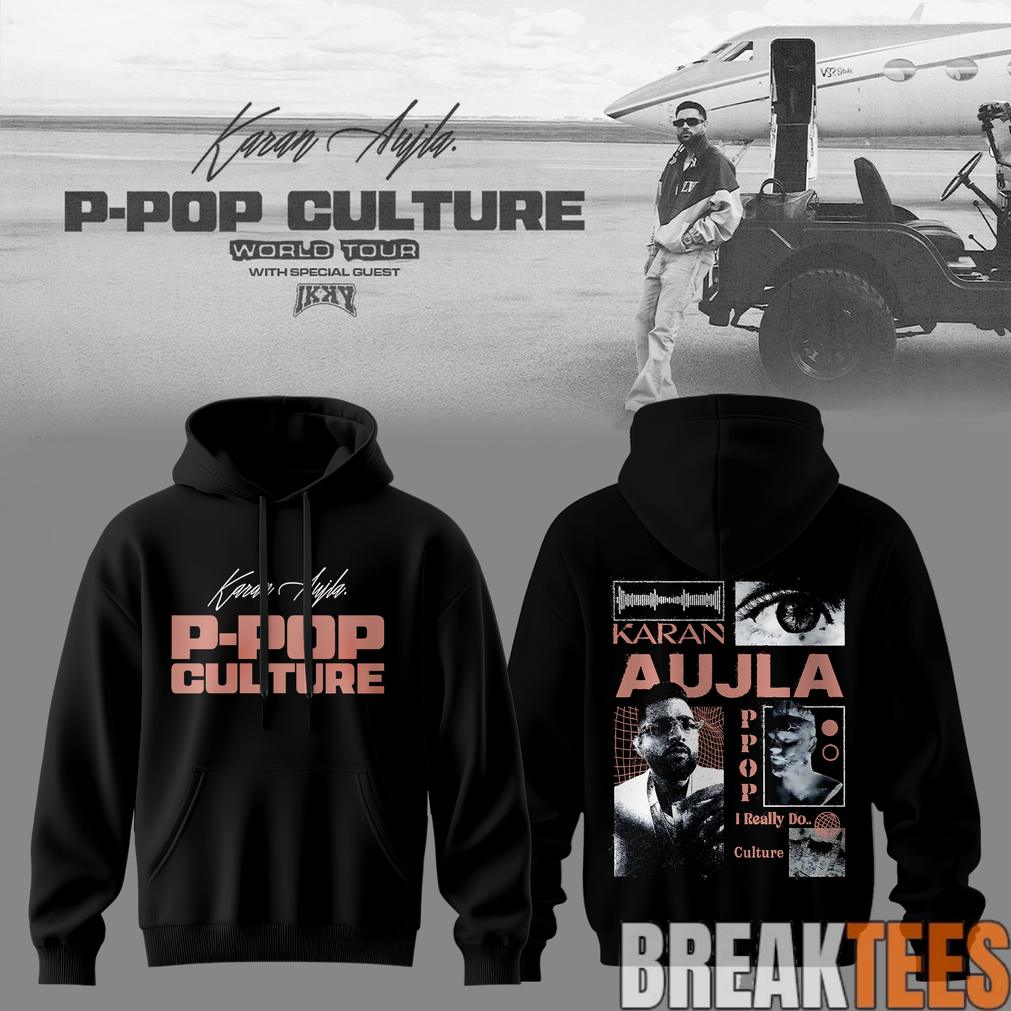 Karan Aujla P-Pop Culture World Tour Shadow Limited Hoodie Unisex T-shirt, Sweatshirt, Hoodie, Long Sleeve Tee - T-Shirt, Sweatshirt, Hoodie