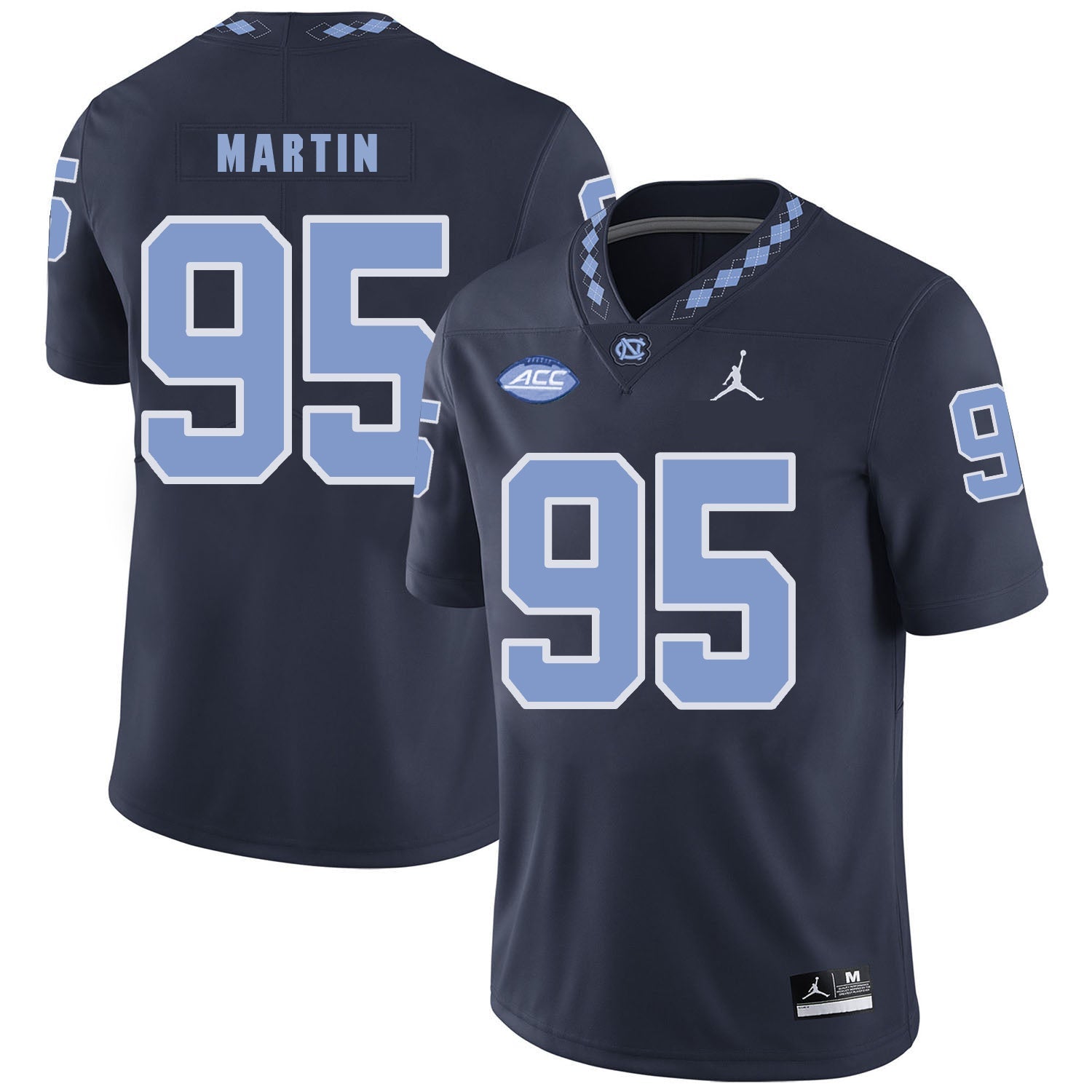 Kareem Martin 95 Black College Football Jersey football jersey product view 1
