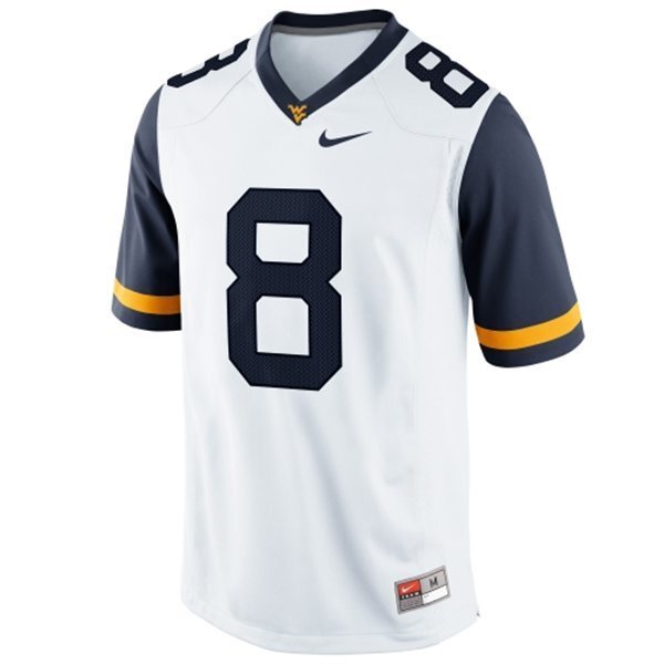 Karl Joseph 8 White1 College Football Jersey football jersey product view 1