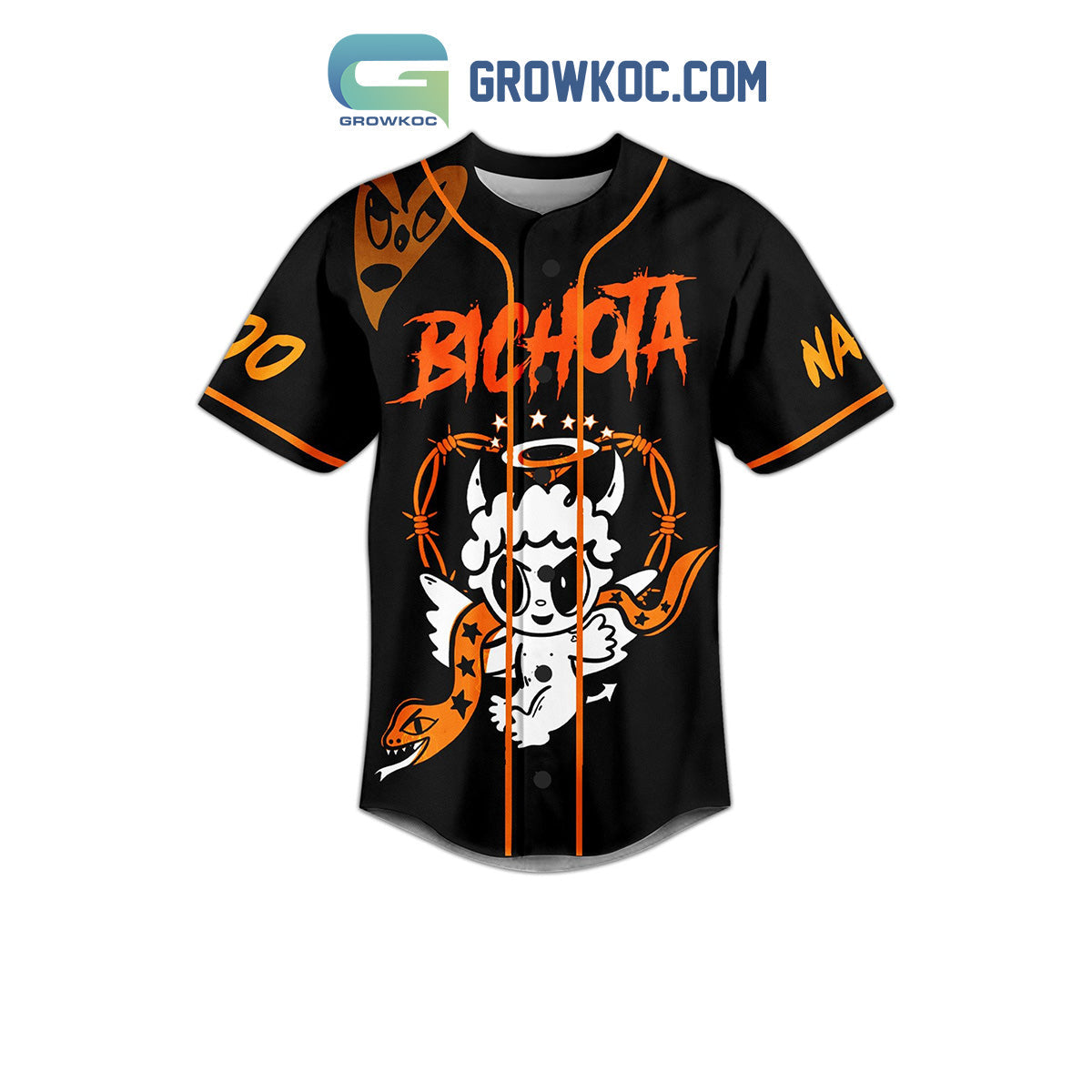 Karol G Bichota La Mas Bonita Personalized Baseball Jersey baseball jersey product view 2