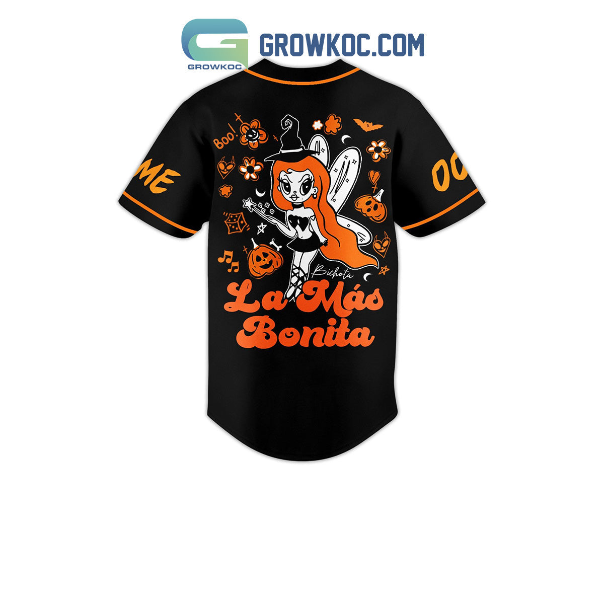 Karol G Bichota La Mas Bonita Personalized Baseball Jersey baseball jersey product view 3