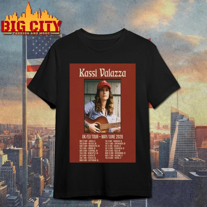 Kassi Valazza UK-EU 2026 Shows Poster shirt Unisex T-shirt, Sweatshirt, Hoodie, Long Sleeve Tee - T-Shirt, Sweatshirt, Hoodie