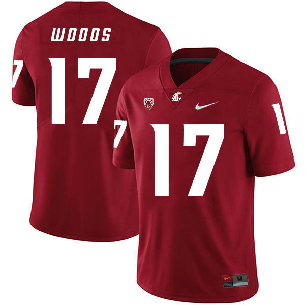 Kassidy Woods 17 Red College Football Jersey football jersey product view 1