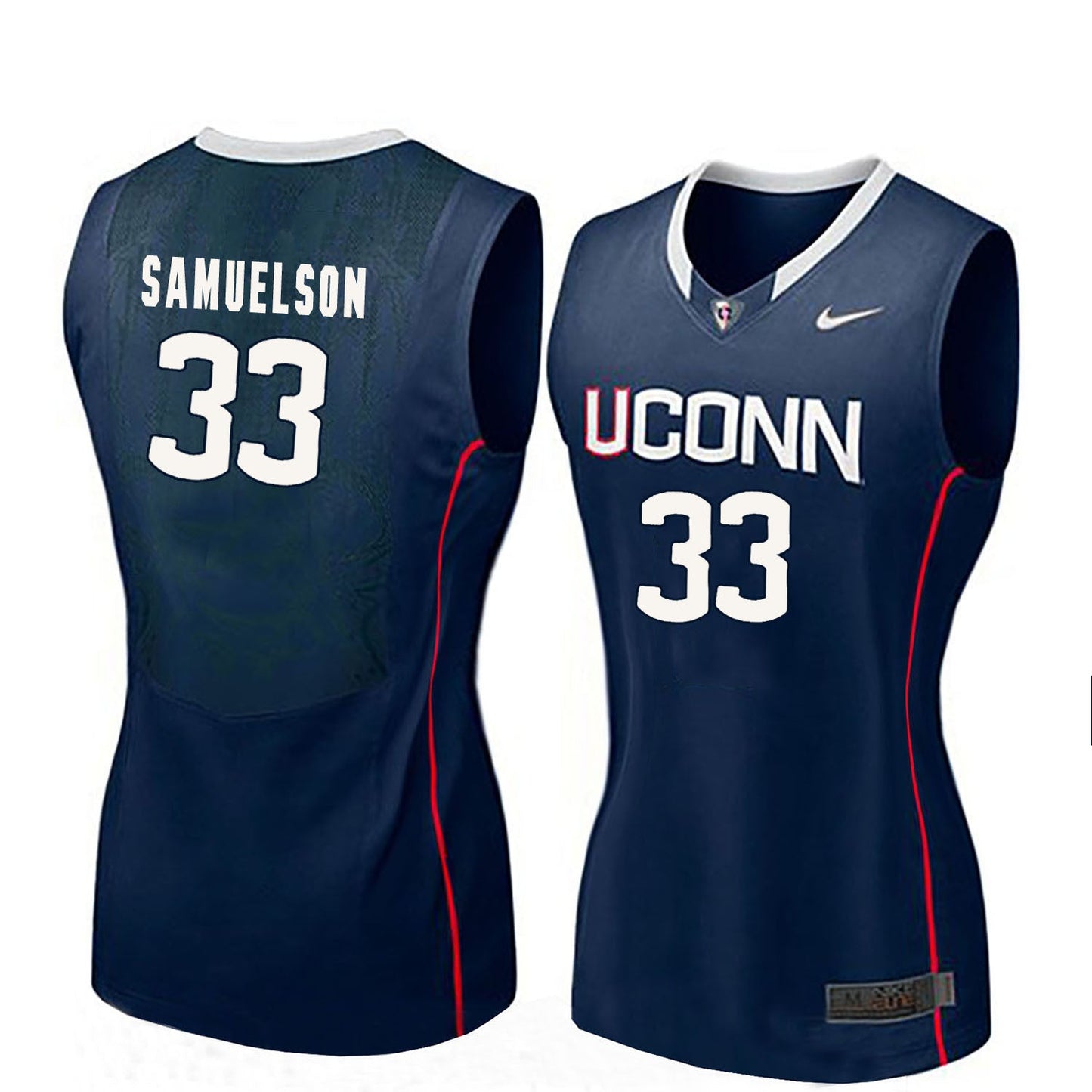 Katie Lou Samuelson 33 Women Blue College Football Jersey football jersey product view 1