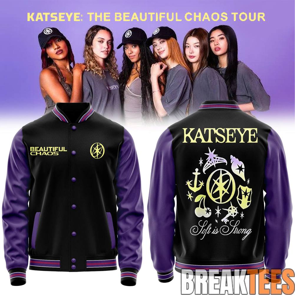 Katseye The Beautiful Chaos Tour Bomber Jacket Unisex T-shirt, Sweatshirt, Hoodie, Long Sleeve Tee - T-Shirt, Sweatshirt, Hoodie