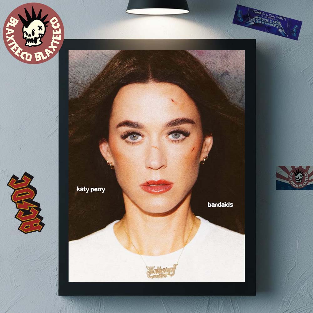 Katy Perry Bandaids New Single Cover Art Home Decor Poster Canvas Unisex T-shirt, Sweatshirt, Hoodie, Long Sleeve Tee - T-Shirt, Sweatshirt, Hoodie