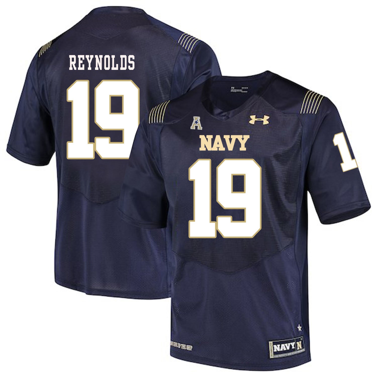 Keenan Reynolds 19 Navy College Football Jersey football jersey product view 1