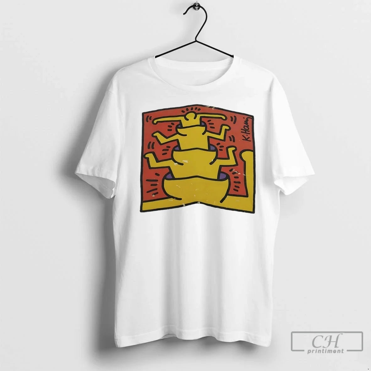 Keith Haring Guggenheim Museum Learning Through Art 1993 T Shirts Unisex T-shirt, Sweatshirt, Hoodie, Long Sleeve Tee - T-Shirt, Sweatshirt, Hoodie