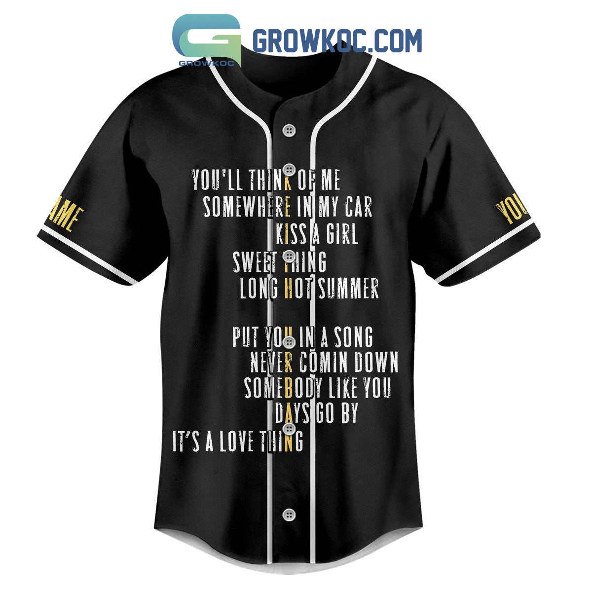 Keith Urban But You’re The Girl Whose Open Arms Are All I Really Need Personalized Baseball Jersey baseball jersey product view 2