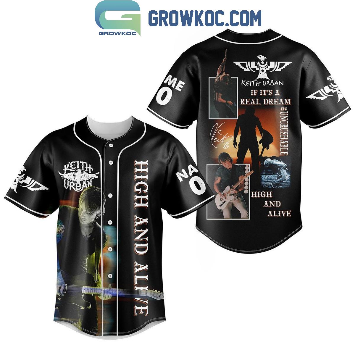 Keith Urban High And Alive 2024 Personalized Baseball Jersey baseball jersey product view 1