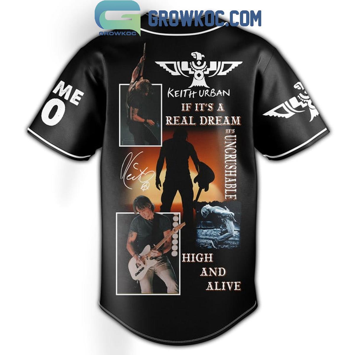 Keith Urban High And Alive 2024 Personalized Baseball Jersey baseball jersey product view 3