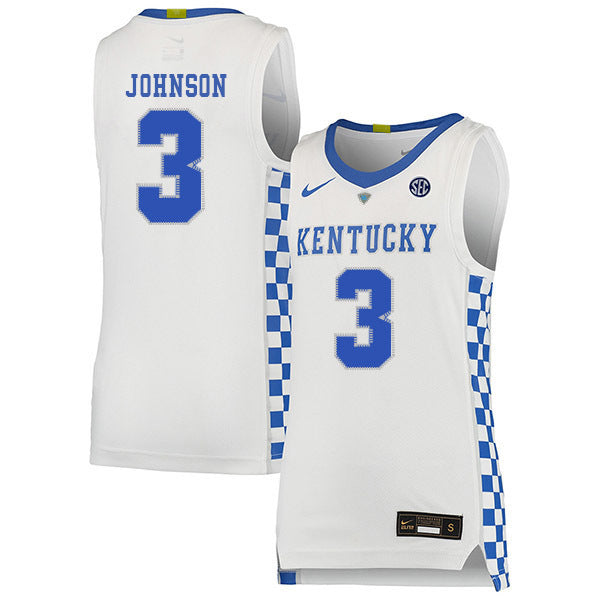 Keldon Johnson 3 White College Football Jersey football jersey product view 1