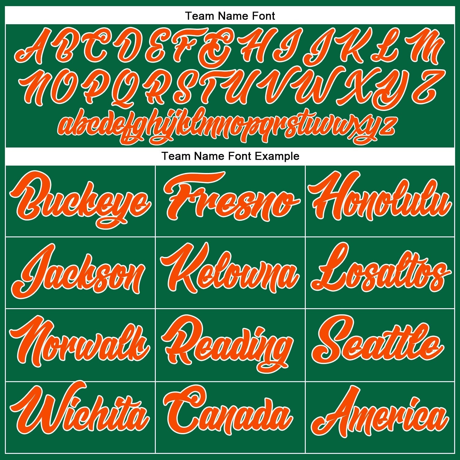 Custom Kelly Green Orange-White Authentic Baseball Jersey baseball jersey product view 4