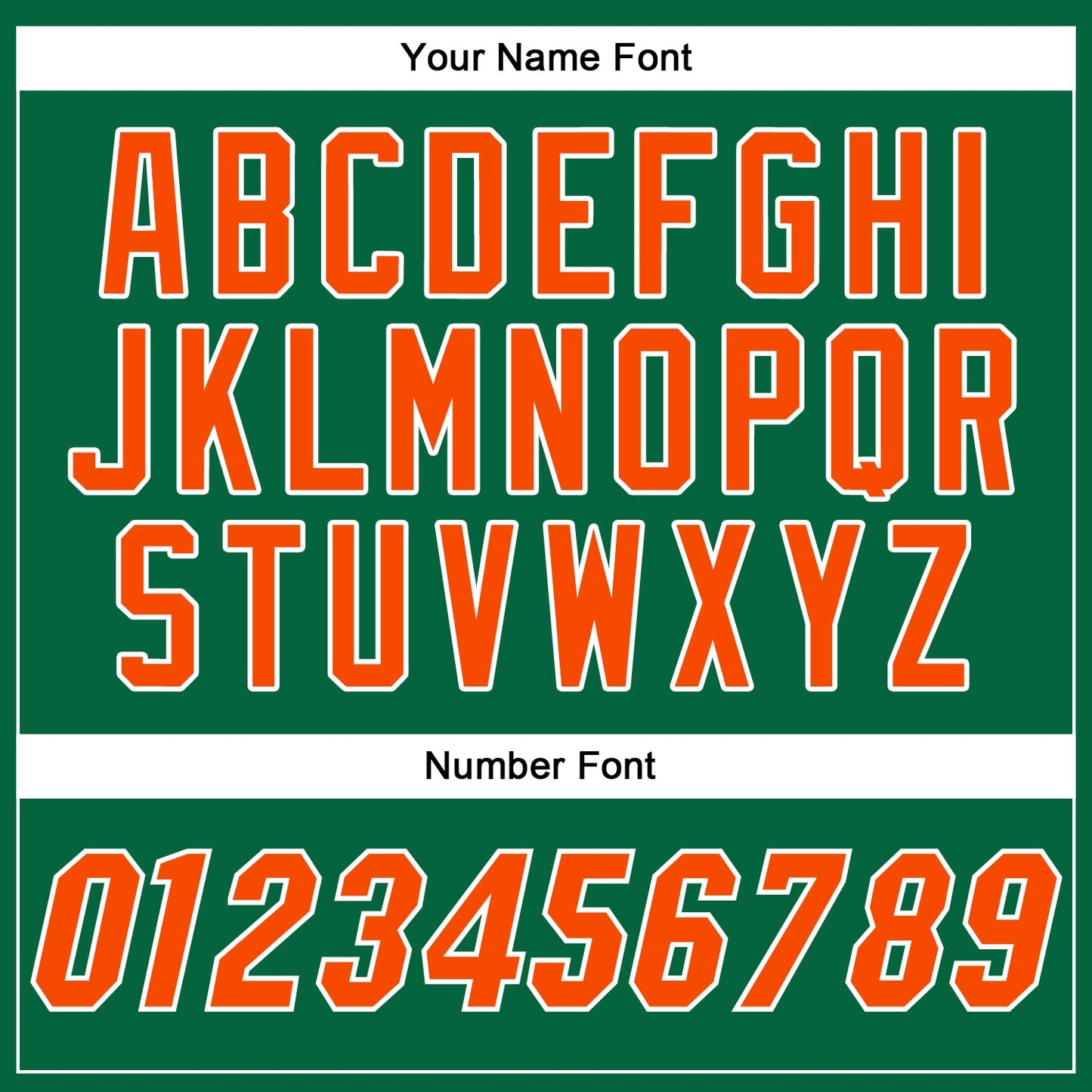 Custom Kelly Green Orange-White Authentic Baseball Jersey baseball jersey product view 5