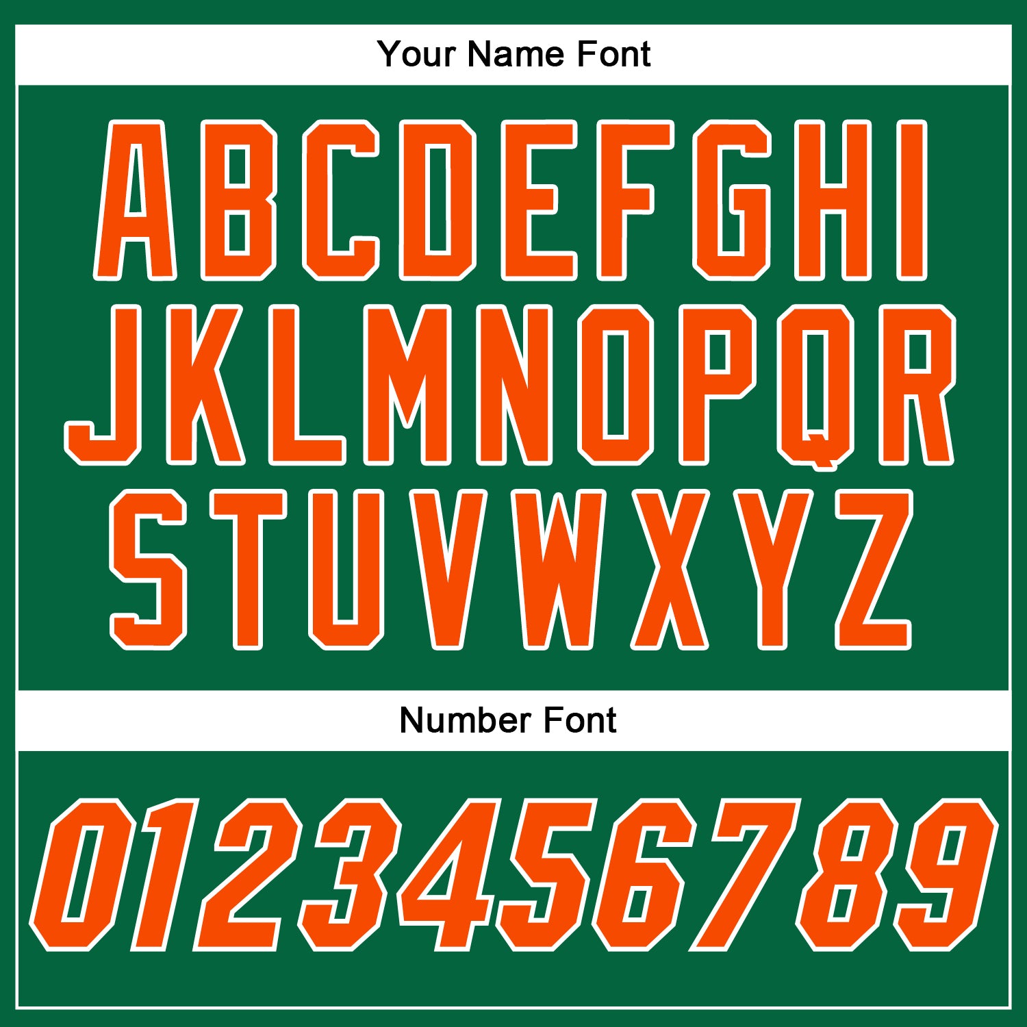 Custom Kelly Green Orange-White Authentic Baseball Jersey baseball jersey product view 5