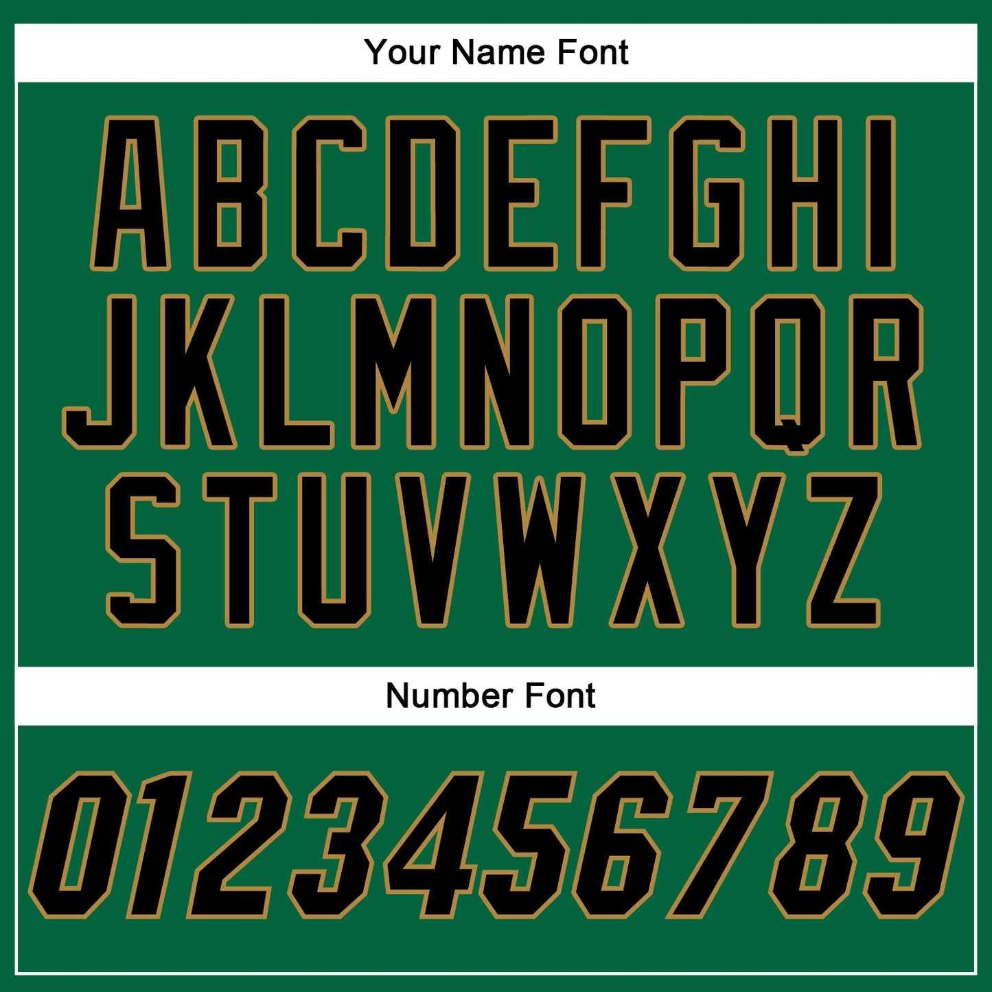 Custom Kelly Green Black-Old Gold Authentic Baseball Jersey baseball jersey product view 5