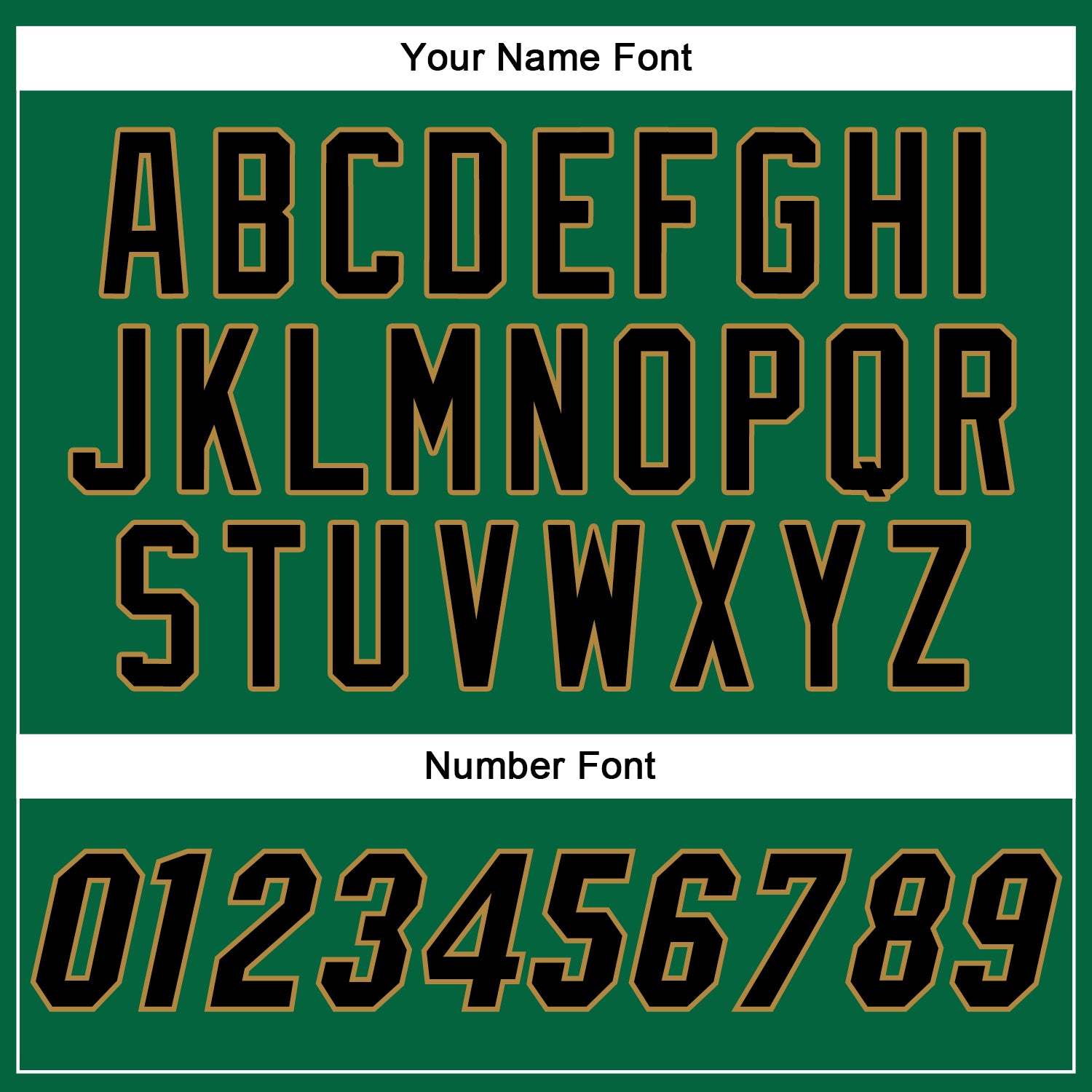 Custom Kelly Green Black-Old Gold Authentic Baseball Jersey baseball jersey product view 5