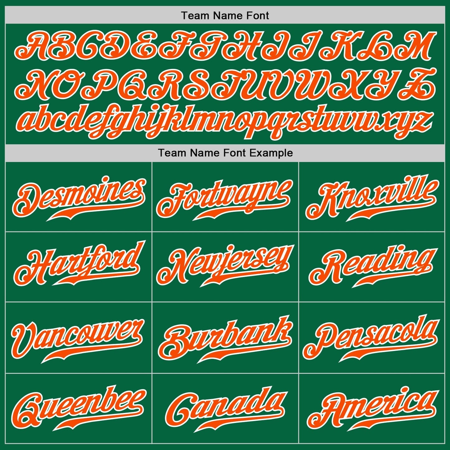 Custom Kelly Green White Pinstripe Orange-White Authentic Baseball Jersey baseball jersey product view 5