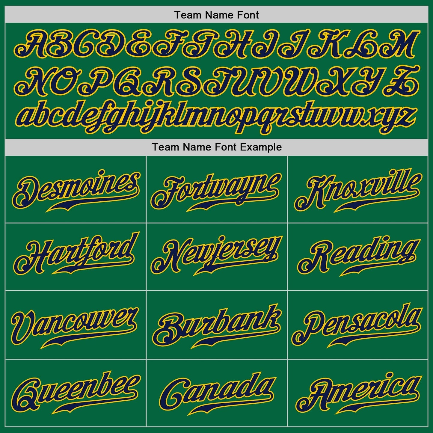 Custom Kelly Green Navy-Gold Authentic Baseball Jersey baseball jersey product view 4
