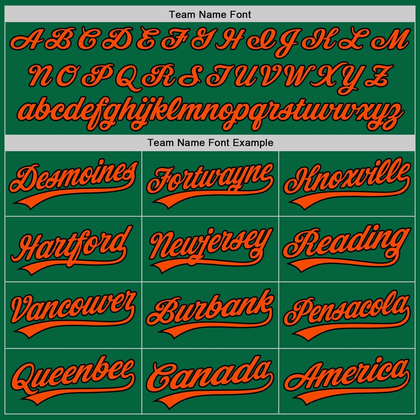 Custom Kelly Green Orange-Black Authentic Baseball Jersey baseball jersey product view 4