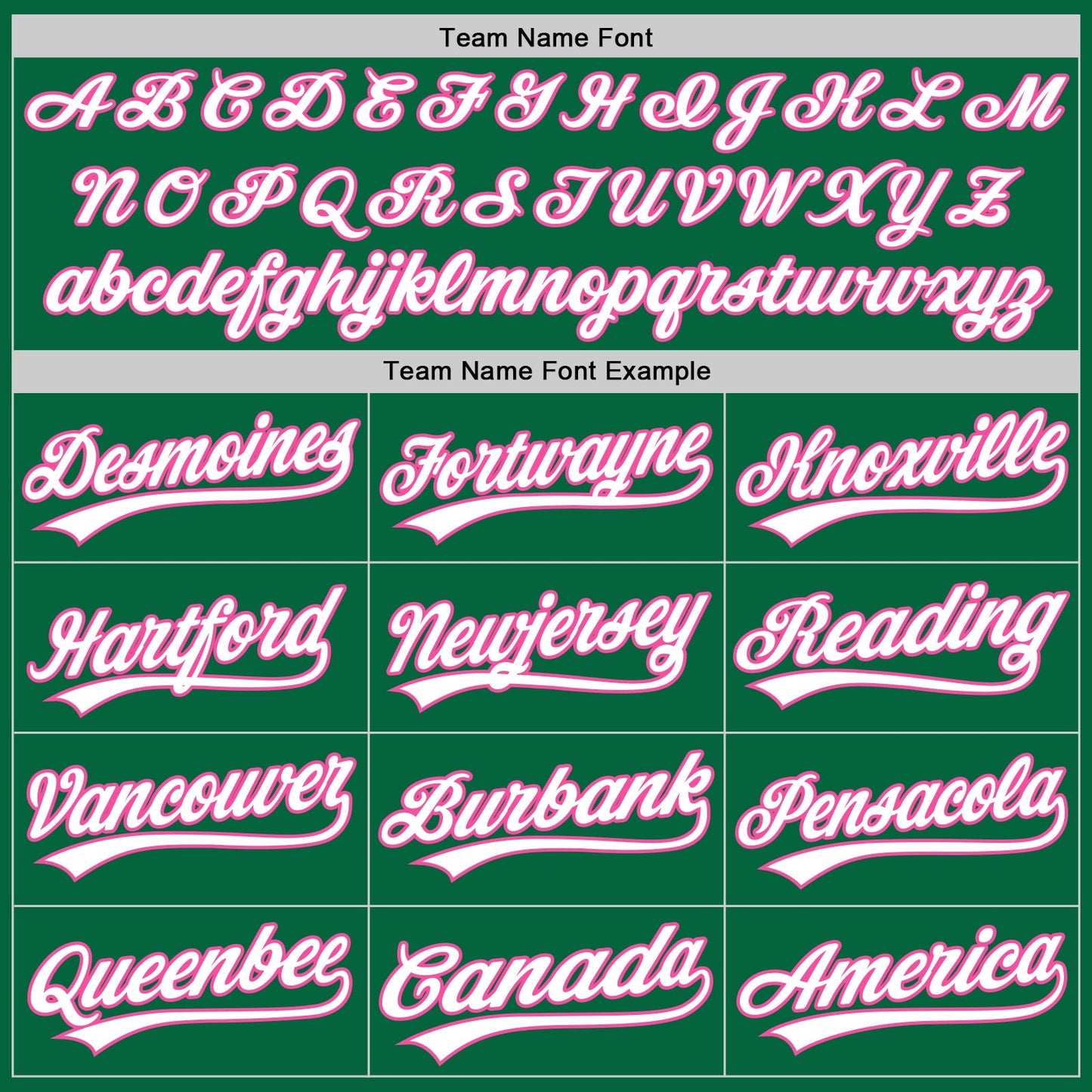 Custom Kelly Green White-Pink Authentic Baseball Jersey baseball jersey product view 4