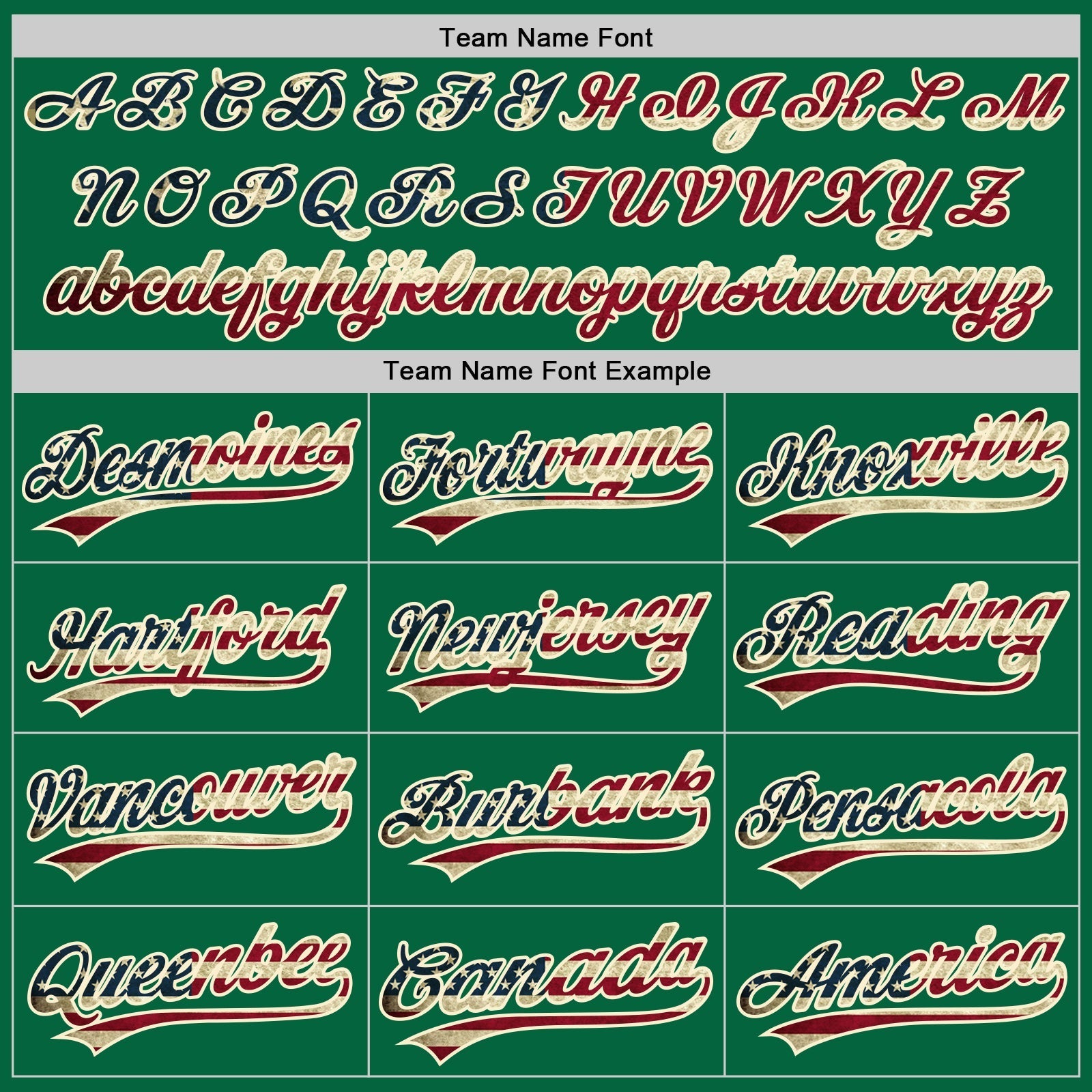 Custom Kelly Green Vintage USA Flag-Cream Authentic Baseball Jersey baseball jersey product view 4