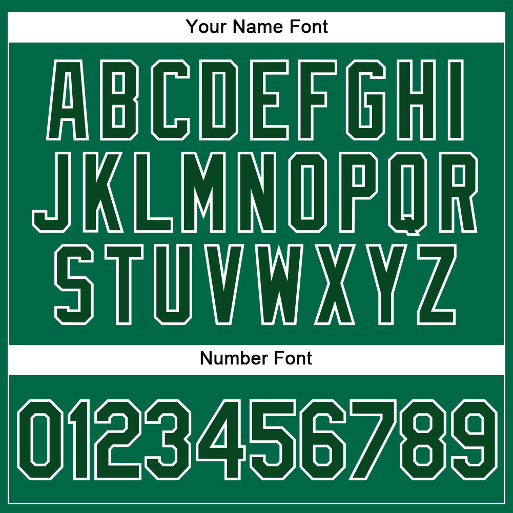 Custom Kelly Green White Pinstripe Green Authentic Baseball Jersey baseball jersey product view 5