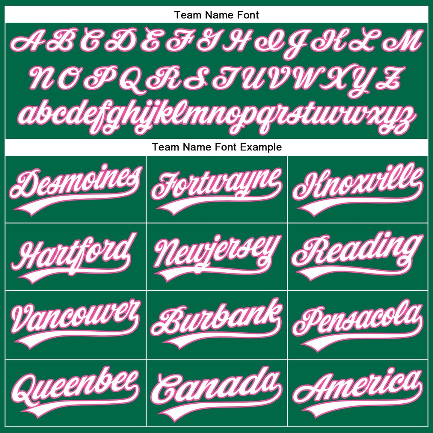 Custom Kelly Green White Pinstripe Pink Authentic Baseball Jersey baseball jersey product view 4