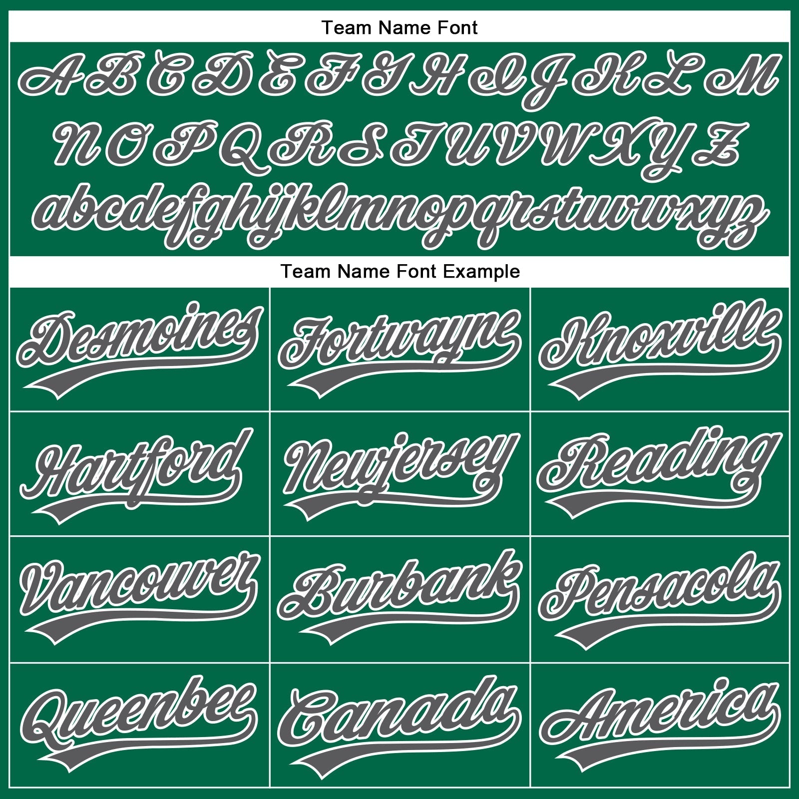 Custom Kelly Green White Pinstripe Steel Gray Authentic Baseball Jersey baseball jersey product view 4