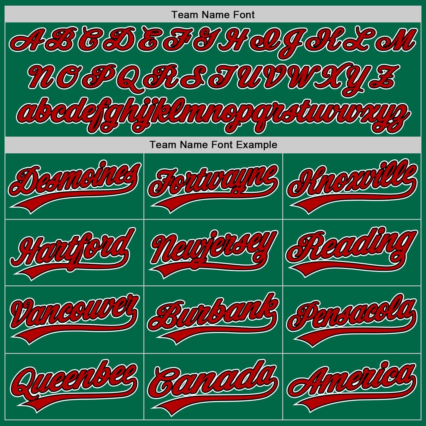 Custom Kelly Green Red-Black Authentic Throwback Baseball Jersey baseball jersey product view 4