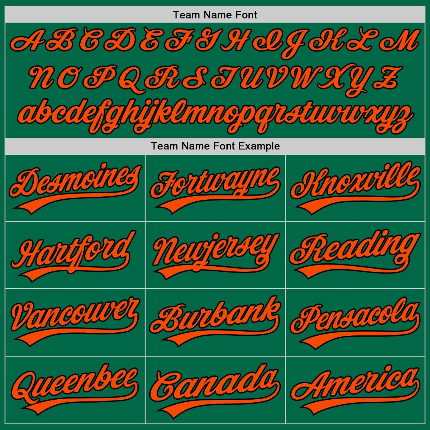 Custom Kelly Green Orange-Black Authentic Throwback Baseball Jersey baseball jersey product view 4