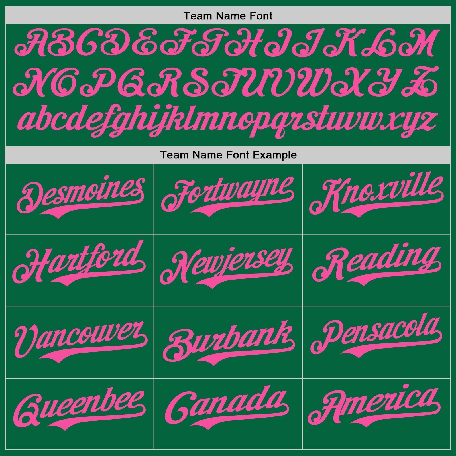 Custom Kelly Green Pink Authentic Baseball Jersey baseball jersey product view 4