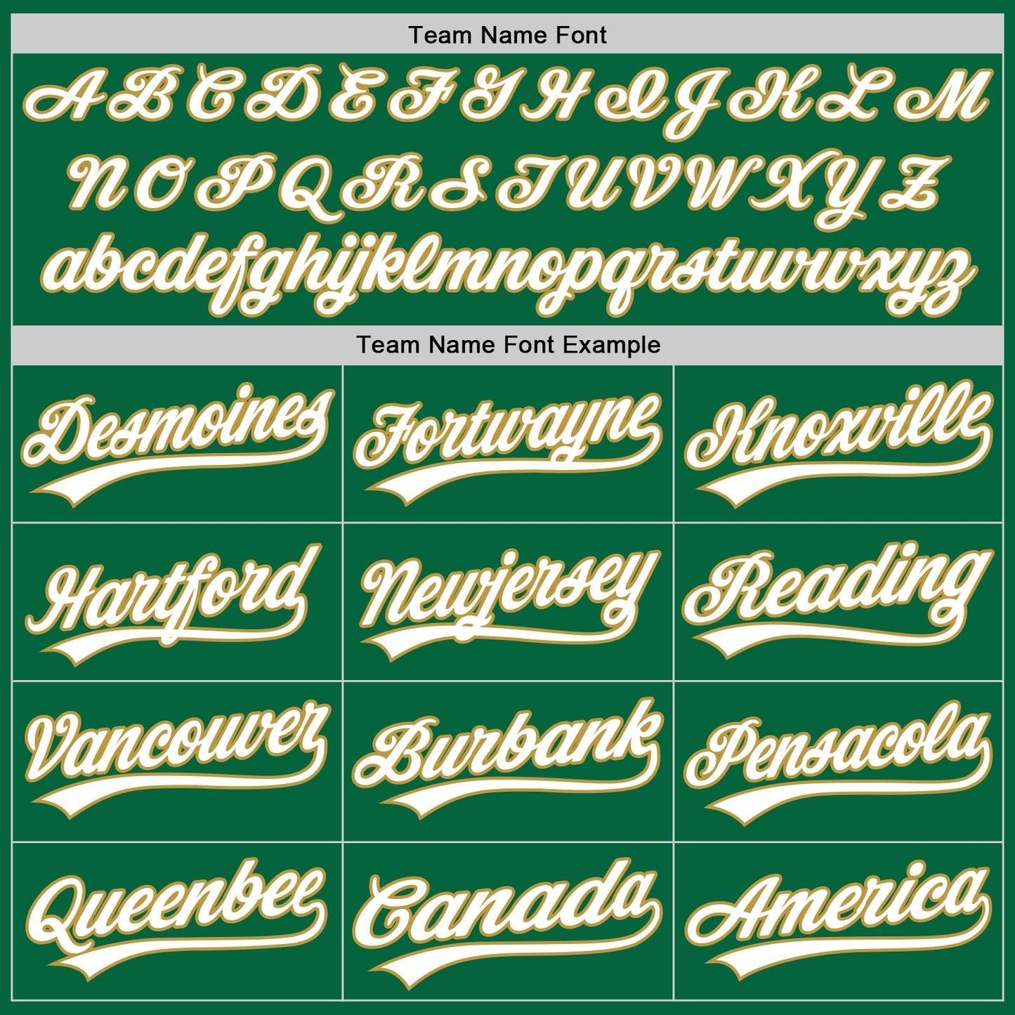 Custom Kelly Green White-Old Gold Authentic Baseball Jersey baseball jersey product view 4
